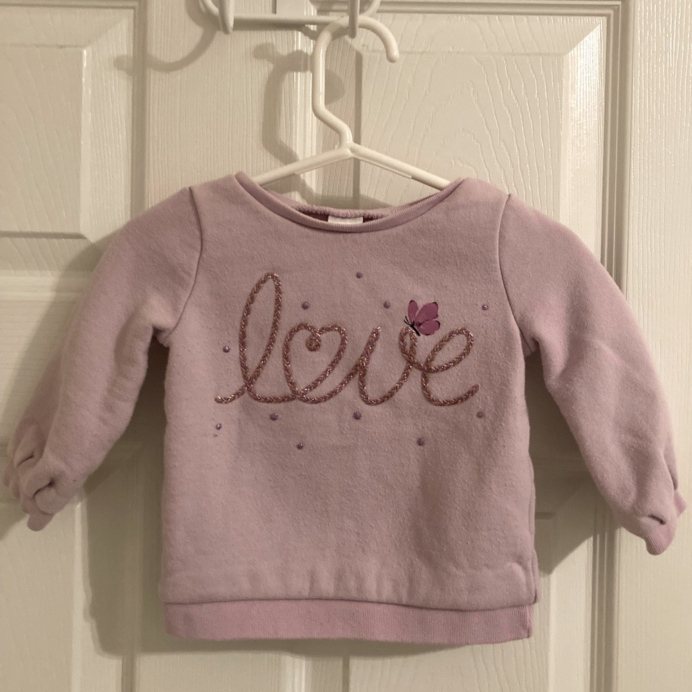 Carter’s 12M Lavender Love Sweatshirt
